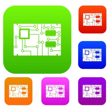Elektronik pano renk koleksiyonu ayarla