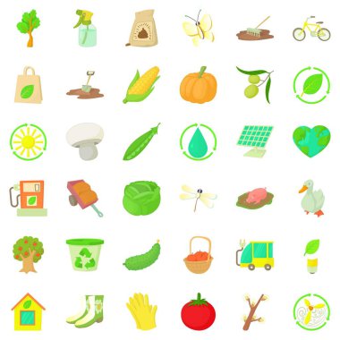 Kabak Icons set, karikatür tarzı