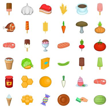 Tatlım Icons set, karikatür tarzı