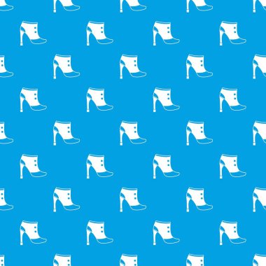 Kadın çizmeleri desen kesintisiz mavi