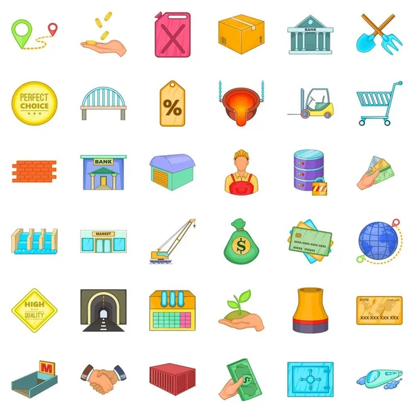 Mükemmel bir seçim simgeleri ayarla, tarzı çizgi film