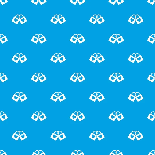 Kupa desen kesintisiz mavi ile iki kilitli asma kilitler