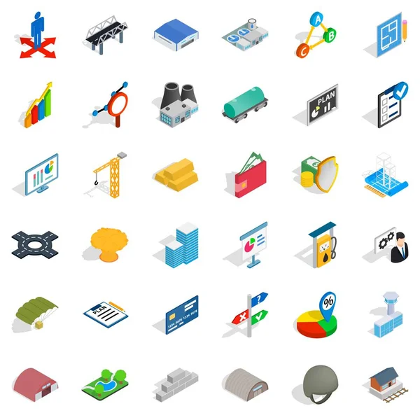 Boru simgeleri ayarlandı, izometrik biçim