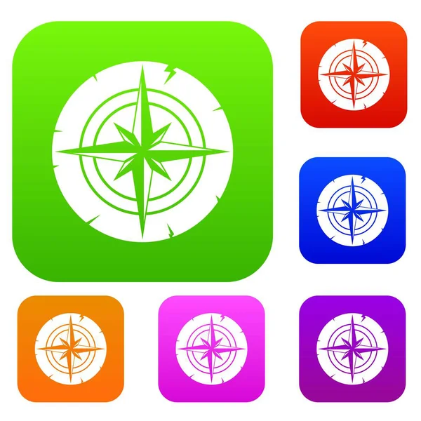 Antik pusula renk koleksiyonu ayarla