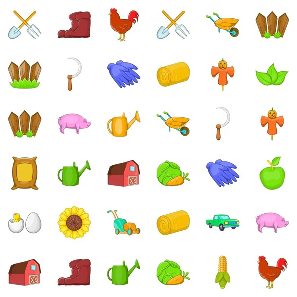 Yumurta Icons set, karikatür tarzı