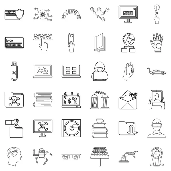 Dosya Icons set, anahat stili