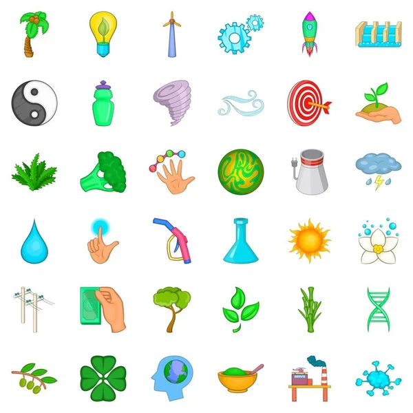 Yel değirmeni Icons set, karikatür tarzı