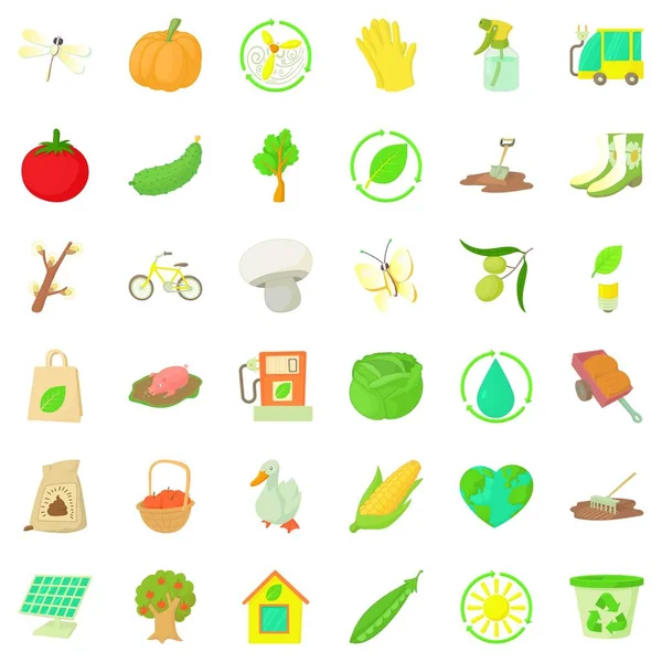 Barbekü Icons set, karikatür tarzı