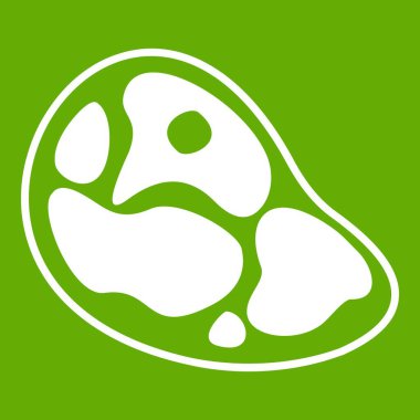 Biftek simgesi yeşil