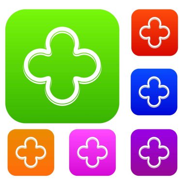 Biber dilim renk koleksiyonu ayarla