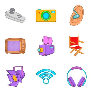 Operatöre simgeler kümesi, karikatür tarzı