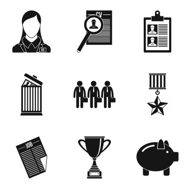 İş planı simgeler kümesi, basit tarzı