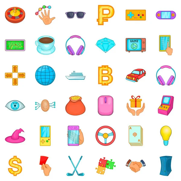 Jackpot Icons set, karikatür tarzı