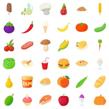 Sepet Icons set, karikatür tarzı