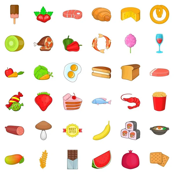 İçki Icons set, karikatür tarzı