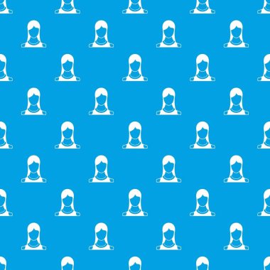 Kadın desen kesintisiz mavi