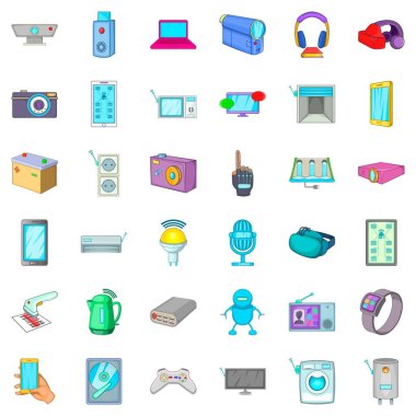 Ekran simgeleri kurulum, karikatür tarzı