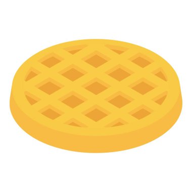 Gofret simgesi, izometrik 3d stili