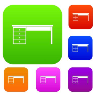 Ahşap Ofis Masası renk koleksiyonu ayarla