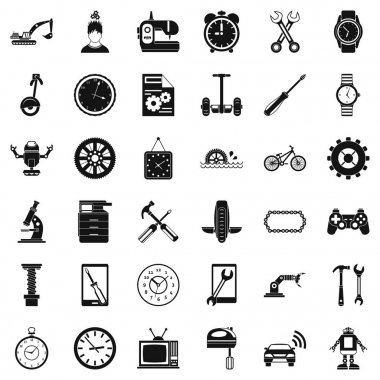 Tornavida Icons set, basit tarzı