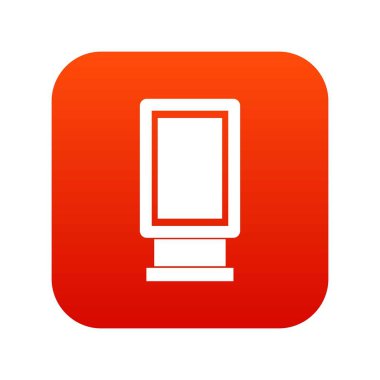 Reklam işaretleri simgesi dijital kırmızı