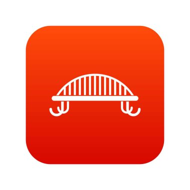 Tezgah sırt simgesi dijital kırmızı