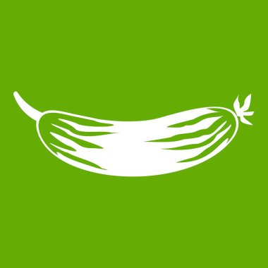 Taze salatalık simgesi yeşil