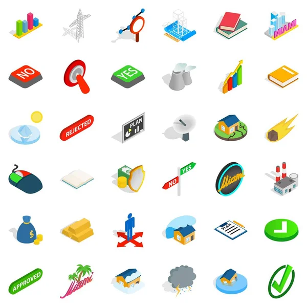 Kule Icons set, izometrik stili