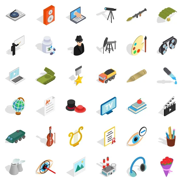 Emek Icons set, izometrik stili