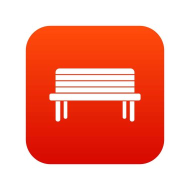 Sokak tezgah simgesi dijital kırmızı