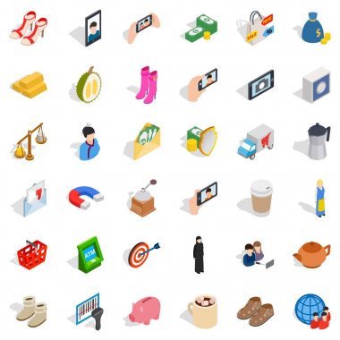 El Icons set, izometrik stili