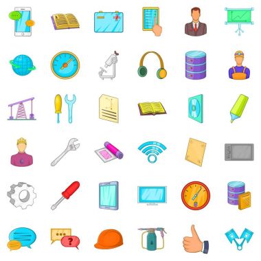 Simgeleri kurma başparmak, tarzı çizgi film