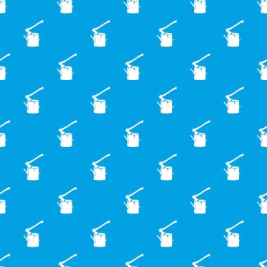 Balta bir ağaç güdük desen kesintisiz mavi içinde sıkışmış