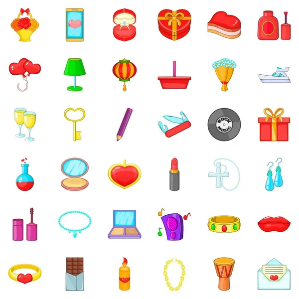 Ruj Icons set, karikatür tarzı