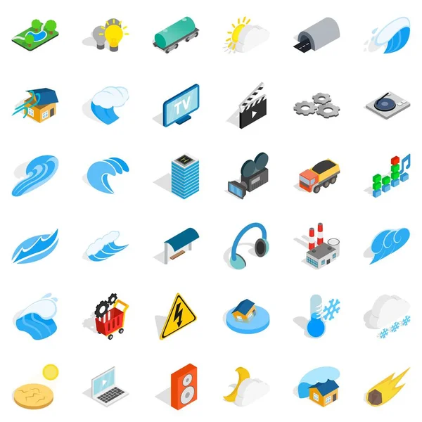 Vigor Icons set, izometrik stili