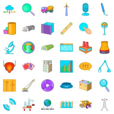 Onarım Icons set, karikatür tarzı