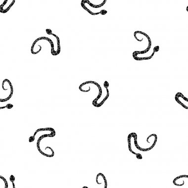 Benekli yılan desen sorunsuz siyah