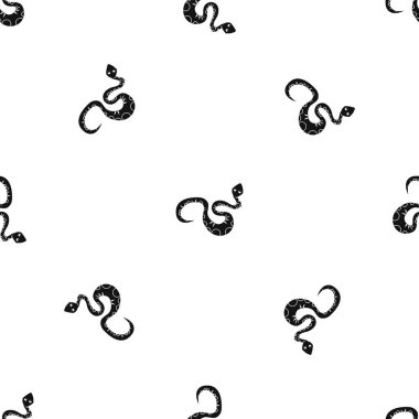 Kara Yılan desen sorunsuz siyah