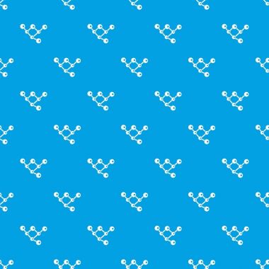 Molekül yapısı desen kesintisiz mavi