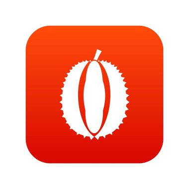 Durian simgesi dijital kırmızı