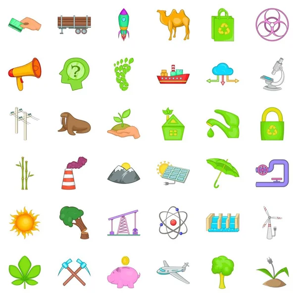 Kirliliği Icons set, karikatür tarzı
