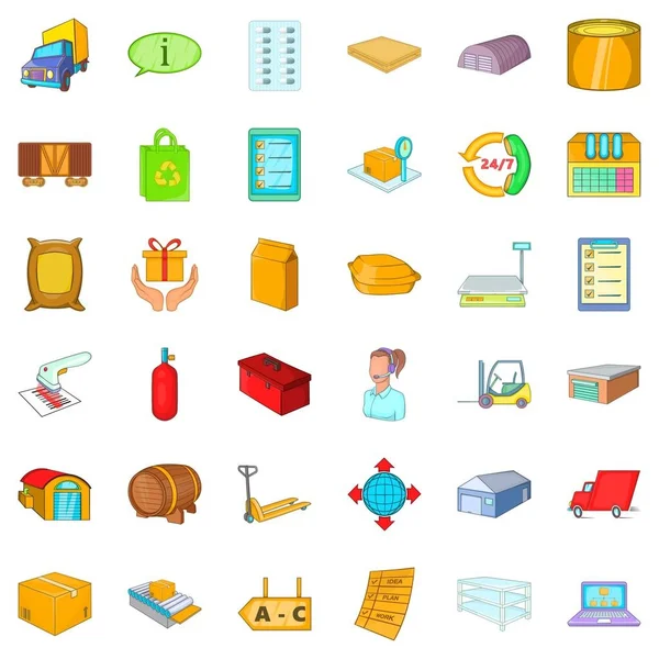 Mağaza Icons set, karikatür tarzı