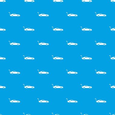 Elektrikli otomobil desen kesintisiz mavi