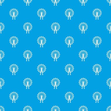 Dönme dolap desen kesintisiz mavi