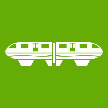 Monoray tren simgesi yeşil