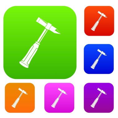 Çekiç cüruf Kaynakçı set renk koleksiyonu