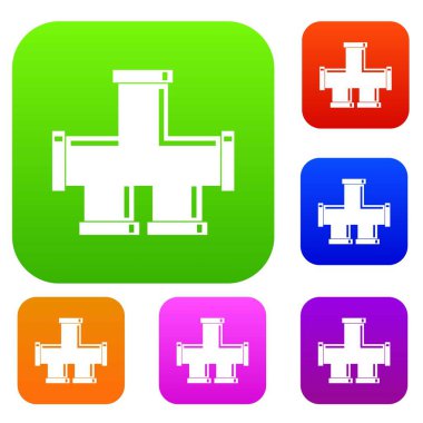 Drenaj sistemi set renk koleksiyonu