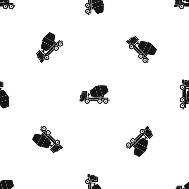 Kamyon Beton Mikser Model sorunsuz siyah