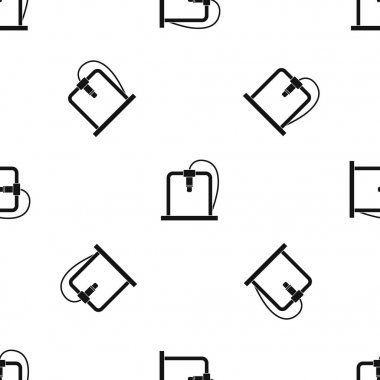 3D yazıcı çerçeve desen sorunsuz siyah