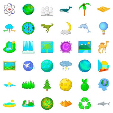 Ada Icons set, karikatür tarzı